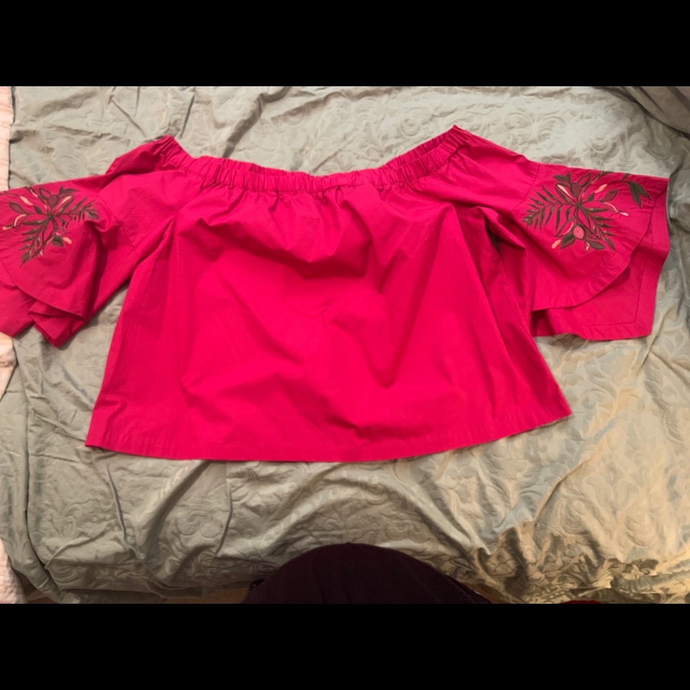 Lane Bryant Beautiful Off Shoulder Bell Sleeve Top